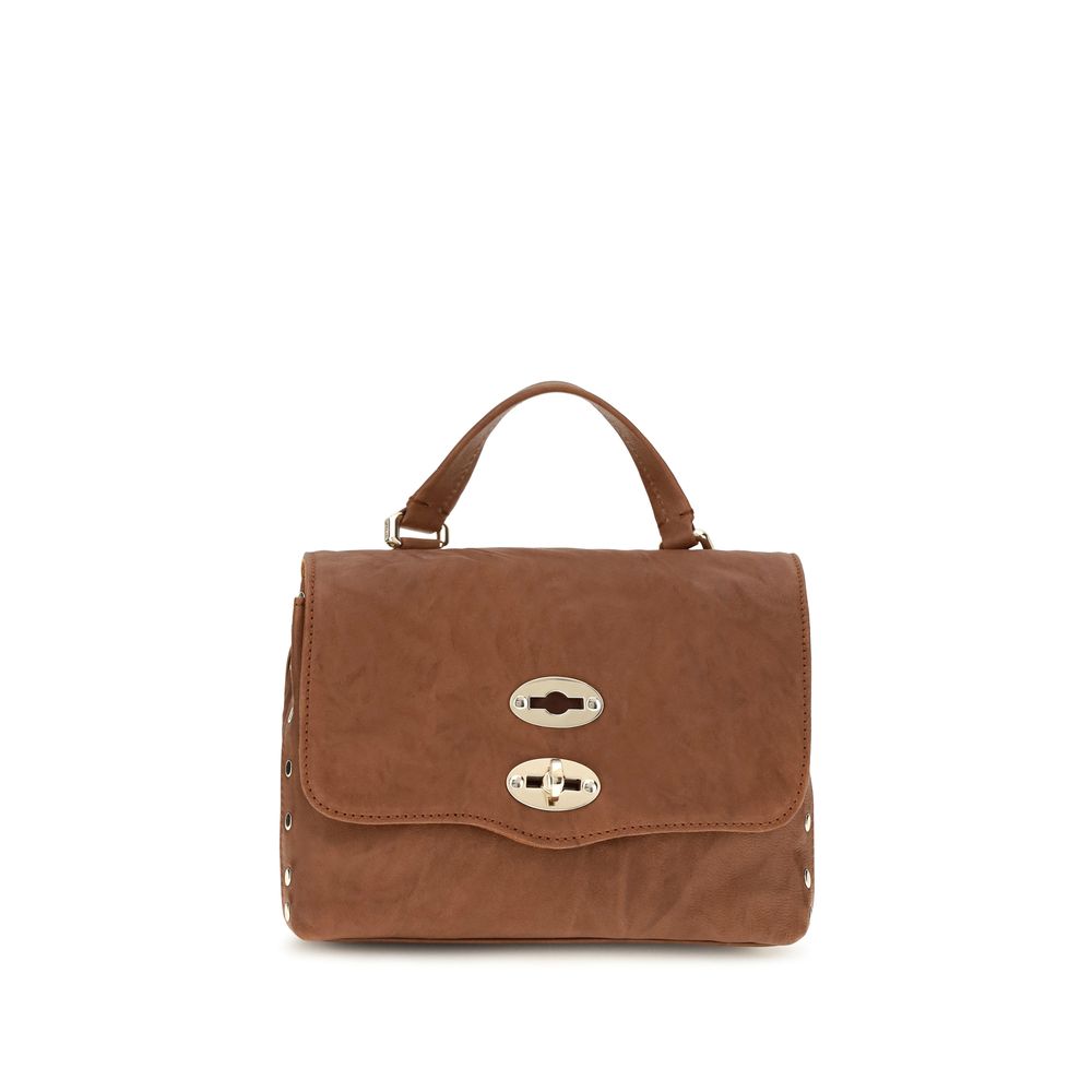 Zanellato Brown Suede Leather Handbag