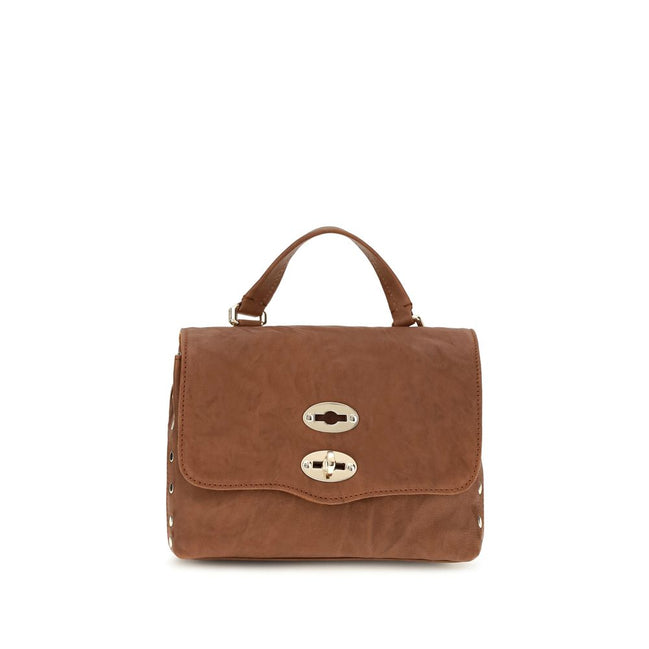 Zanellato Brown Suede Leather Handbag