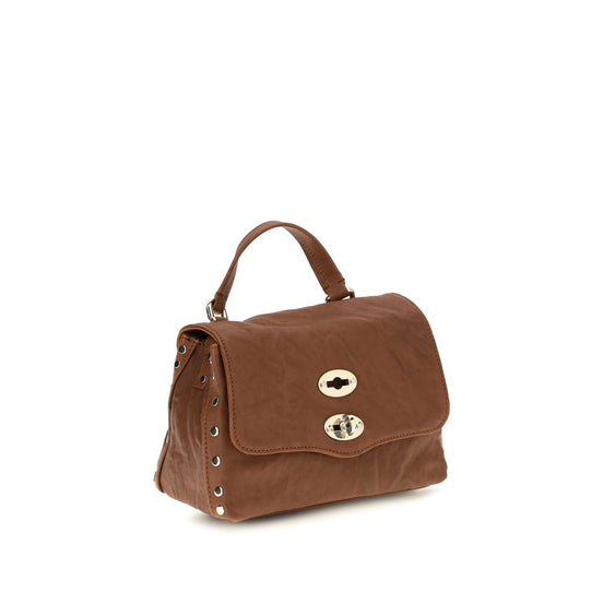 Zanellato Brown Suede Leather Handbag