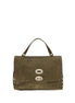 Zanellato Brown Suede Leather Handbag
