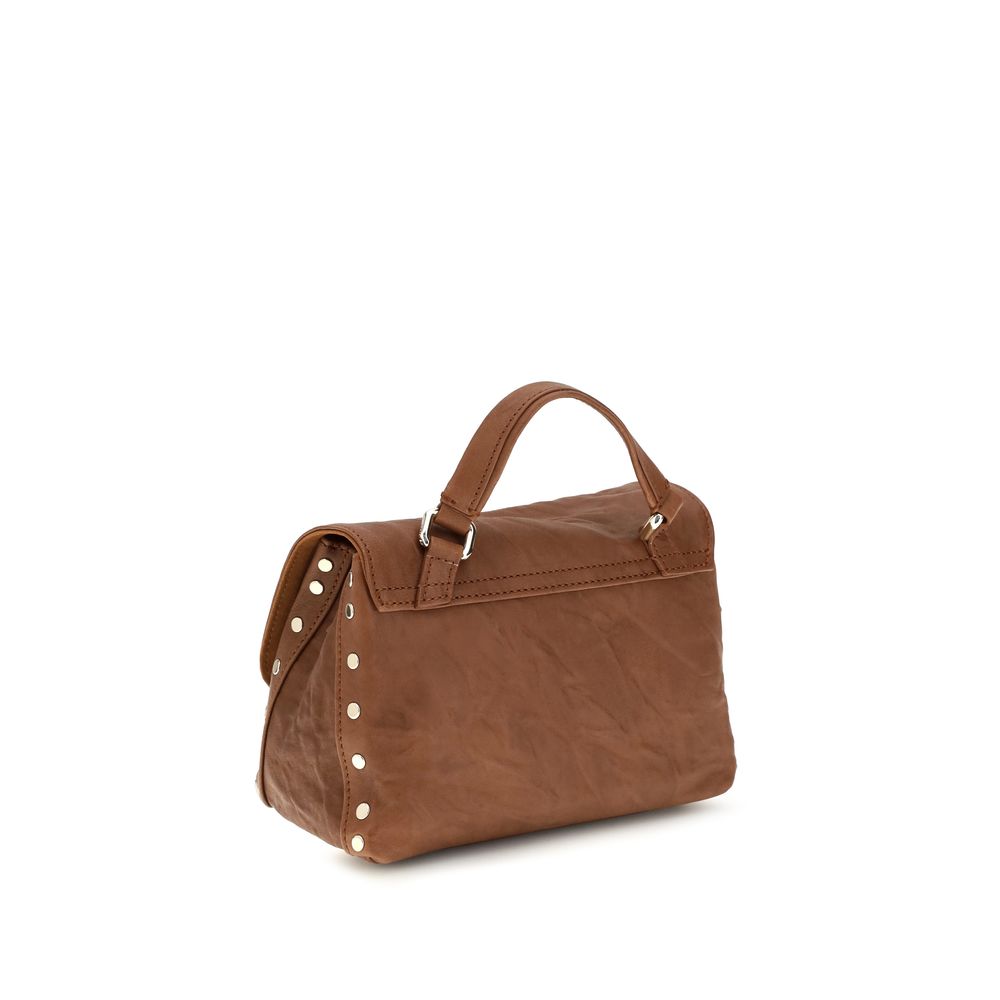 Zanellato Brown Suede Leather Handbag