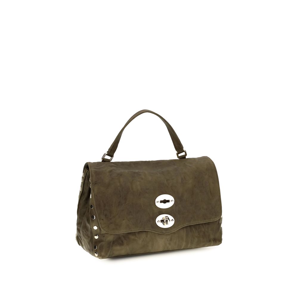Zanellato Brown Suede Leather Handbag