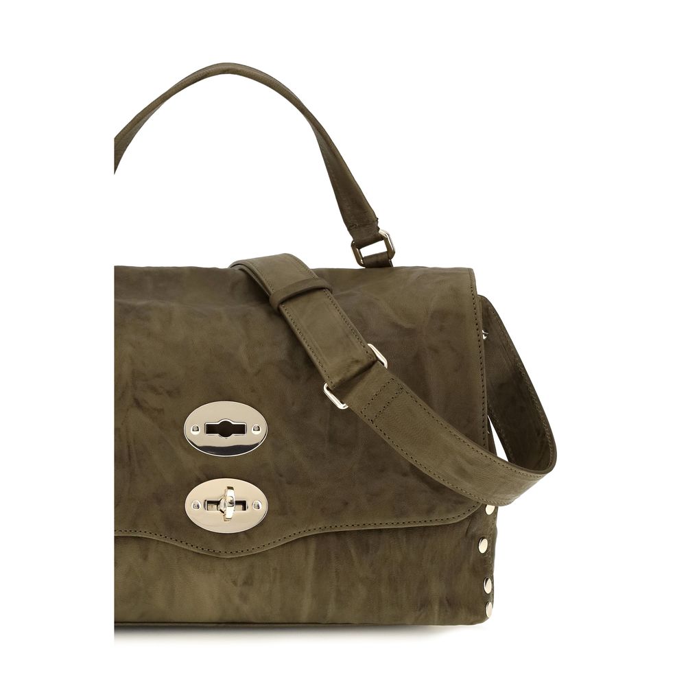 Zanellato Brown Suede Leather Handbag