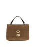 Zanellato Brown Suede Leather Handbag