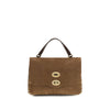 Zanellato Brown Suede Leather Handbag