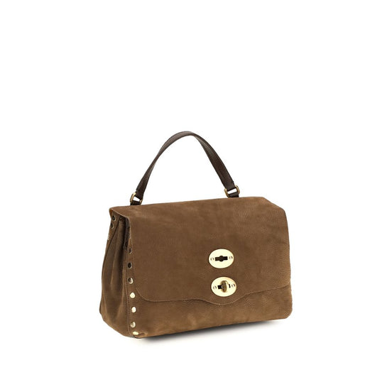 Zanellato Brown Suede Leather Handbag