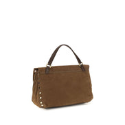 Zanellato Brown Suede Leather Handbag