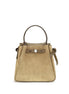 Tory Burch Beige Suede Leather Backet Bag