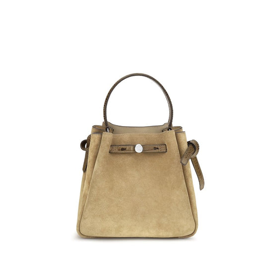 Tory Burch Beige Suede Leather Backet Bag