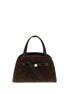 Tory Burch Brown Suede Leather Handbag