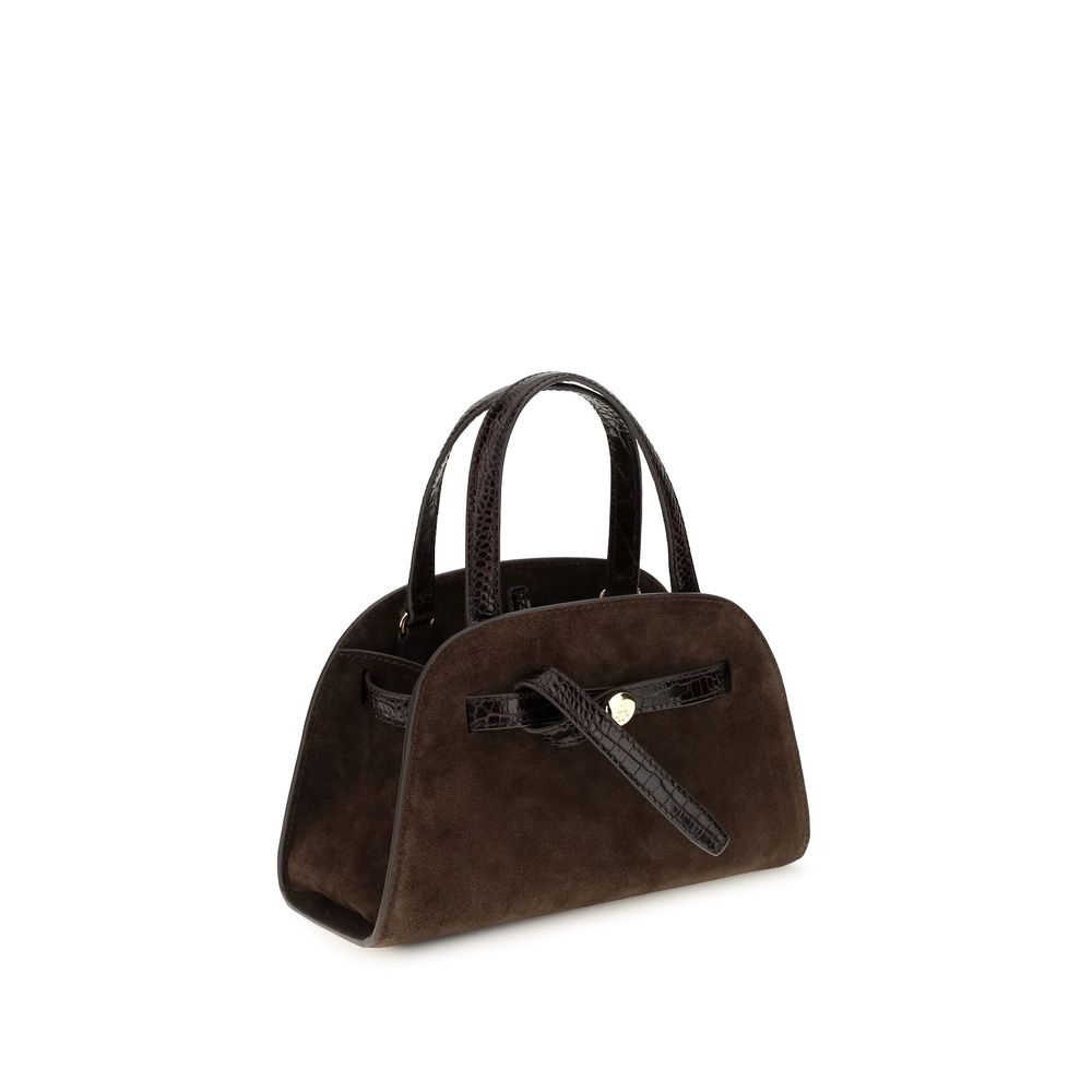 Tory Burch Brown Suede Leather Handbag