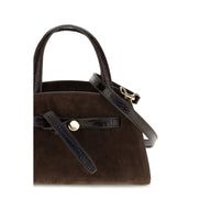 Tory Burch Brown Suede Leather Handbag