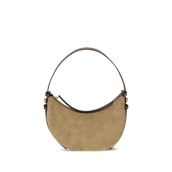 Tory Burch Beige Suede Leather Shoulder Bag