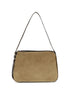 Tory Burch Beige Suede Leather Shoulder Bag
