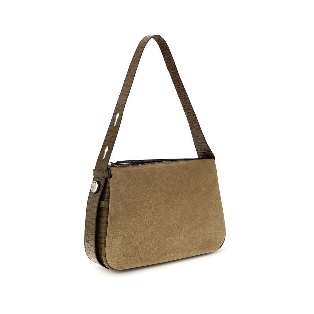 Tory Burch Beige Suede Leather Shoulder Bag