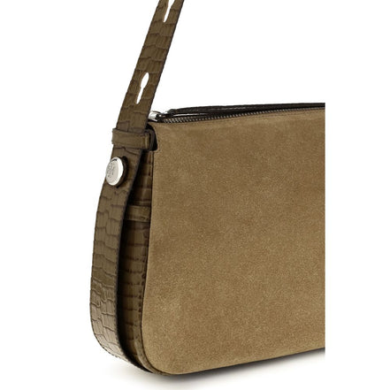 Tory Burch Beige Suede Leather Shoulder Bag