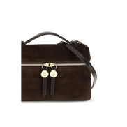 Tory Burch Brown Suede Leather Handbag