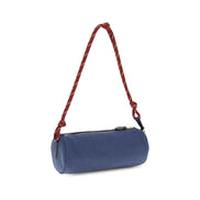 Miu Miu Blue Cotton Shoulder Bag