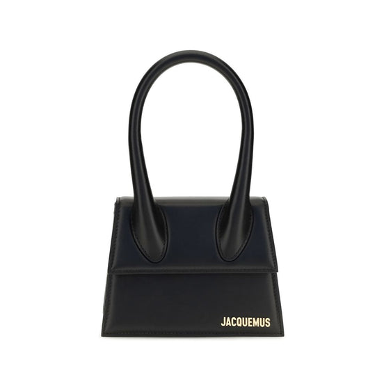 Jacquemus Black Calf Leather Bos Taurus Handbag