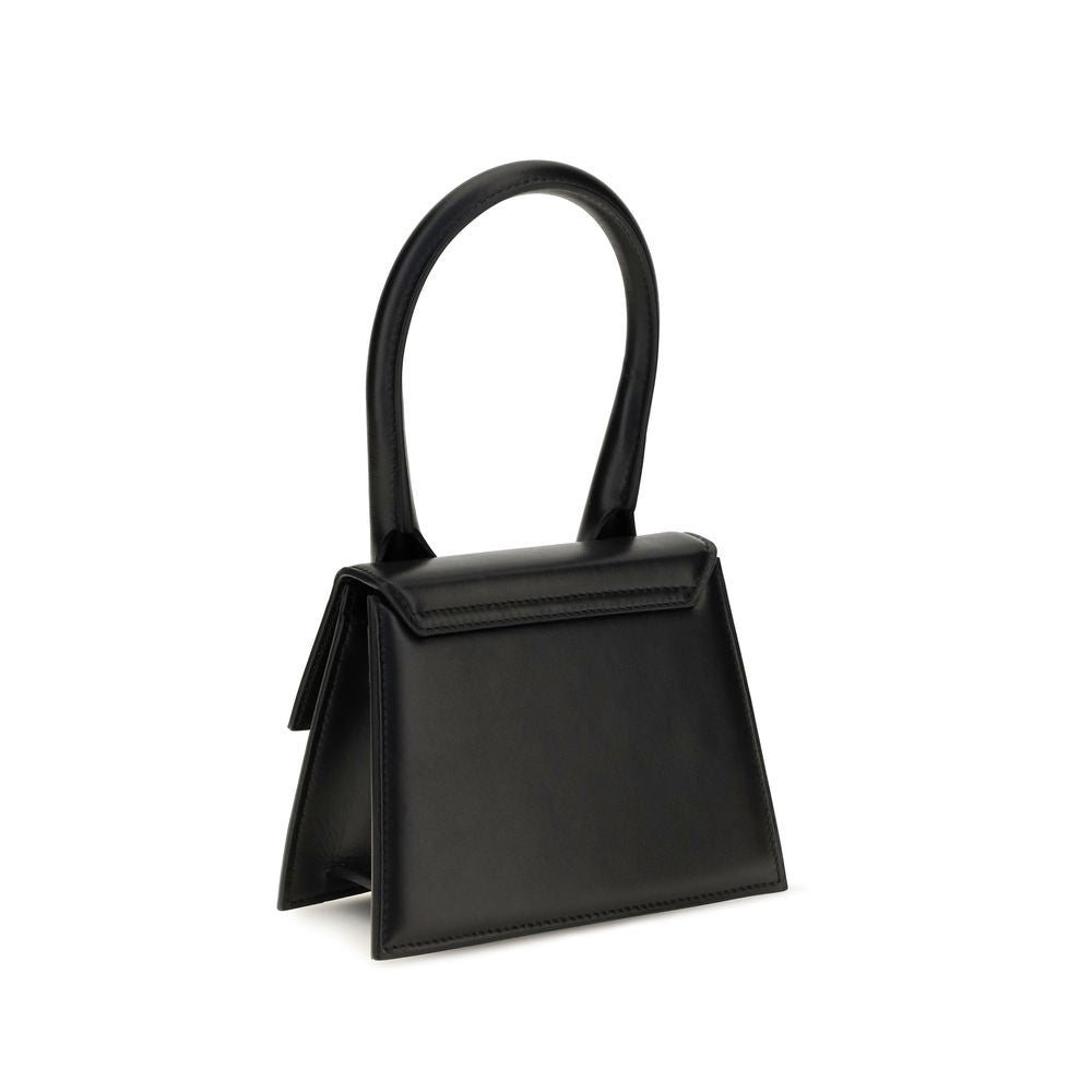 Jacquemus Black Calf Leather Bos Taurus Handbag