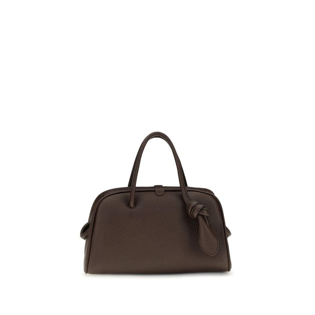 Jacquemus Brown Calf Leather Bos Taurus Handbag