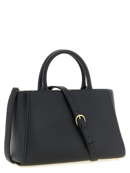 Elisabetta Franchi Black Polyester Tote Bag
