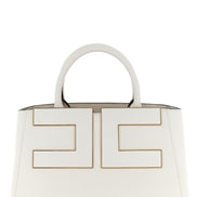 Elisabetta Franchi White Polyester Tote Bag