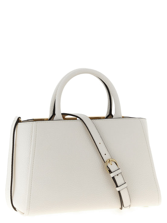 Elisabetta Franchi White Polyester Tote Bag