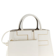 Elisabetta Franchi White Polyester Tote Bag