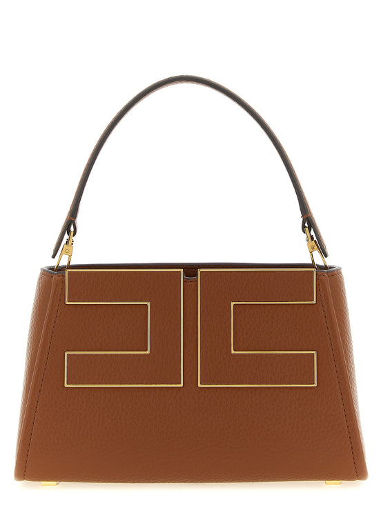 Elisabetta Franchi Brown Polyester Handbag