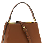 Elisabetta Franchi Brown Polyester Handbag