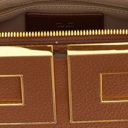 Elisabetta Franchi Brown Polyester Handbag