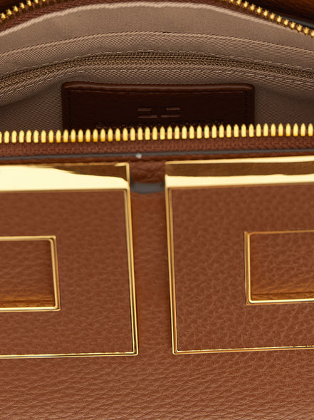 Elisabetta Franchi Brown Polyester Handbag