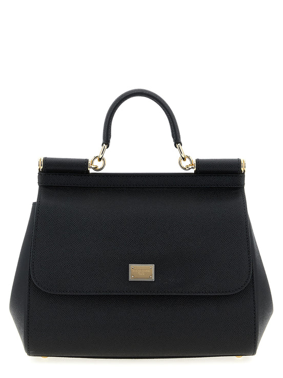 Dolce & Gabbana Black Calfskin Handbag