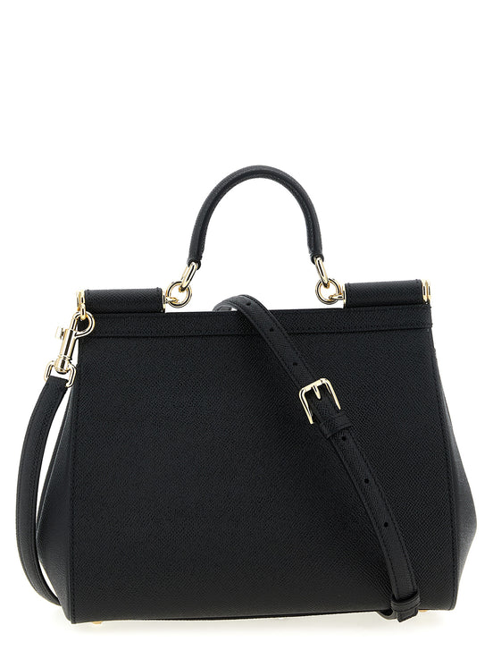 Dolce & Gabbana Black Calfskin Handbag