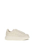 Alexander McQueen White Calf Leather Bos Taurus Chunky Sneakers