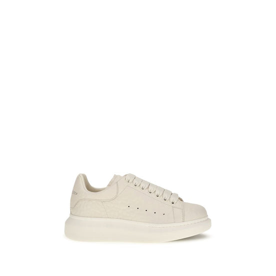 Alexander McQueen White Calf Leather Bos Taurus Chunky Sneakers