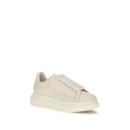 Alexander McQueen White Calf Leather Bos Taurus Chunky Sneakers