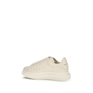 Alexander McQueen White Calf Leather Bos Taurus Chunky Sneakers