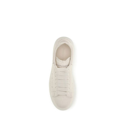 Alexander McQueen White Calf Leather Bos Taurus Chunky Sneakers