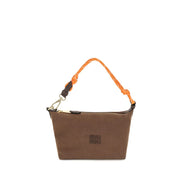 Miu Miu Brown Cotton Shoulder Bag