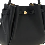 Tory Burch Romy Black Leather Bucket Bag