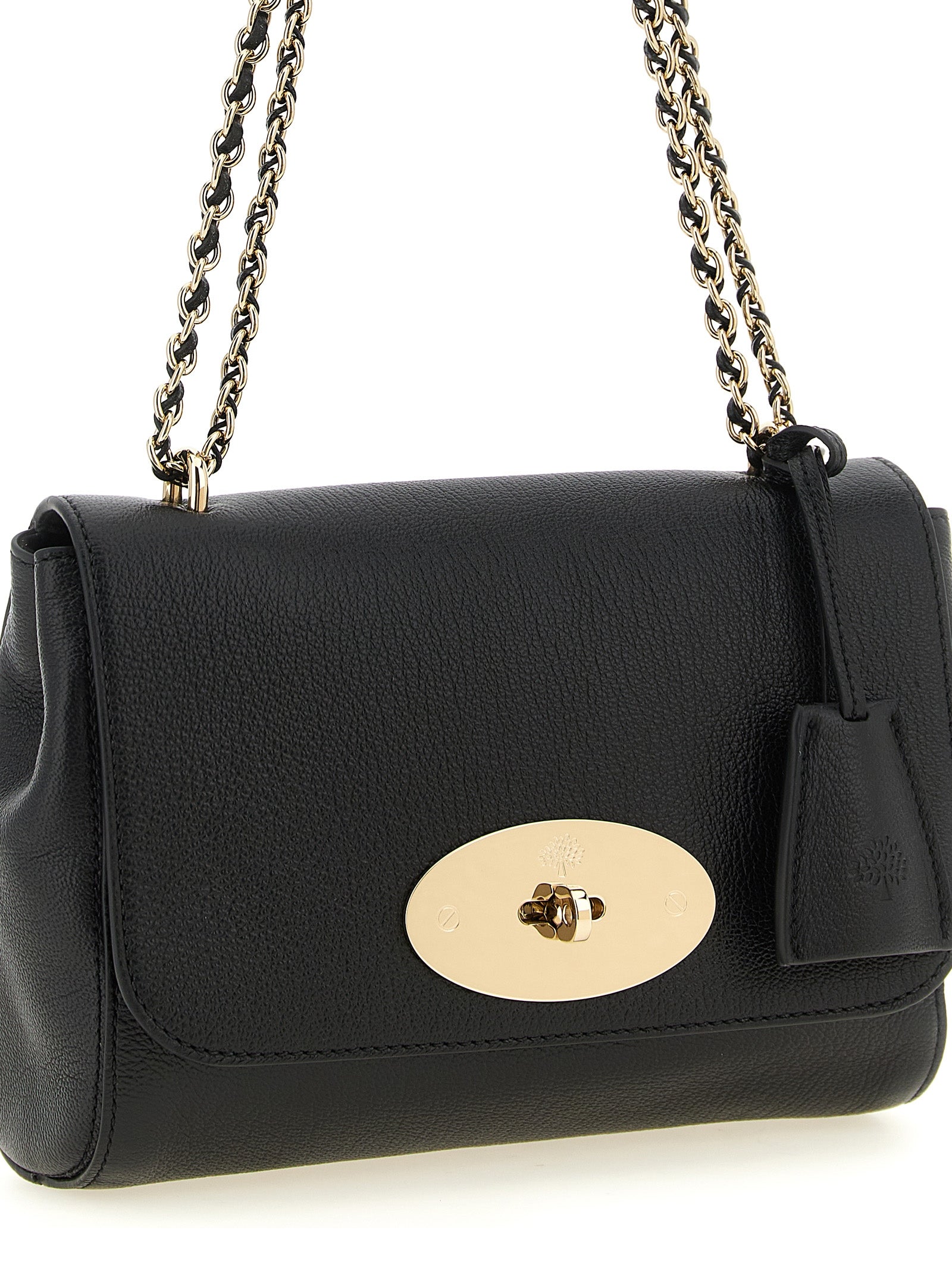 Mulberry Black Goatskin Crossbody Bag