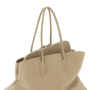 The Attico Beige Bovine Leather Shoulder Bag