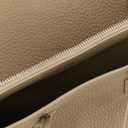 The Attico Beige Bovine Leather Shoulder Bag