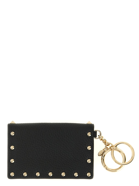 Valentino Garavani Black Calfskin Cardholder