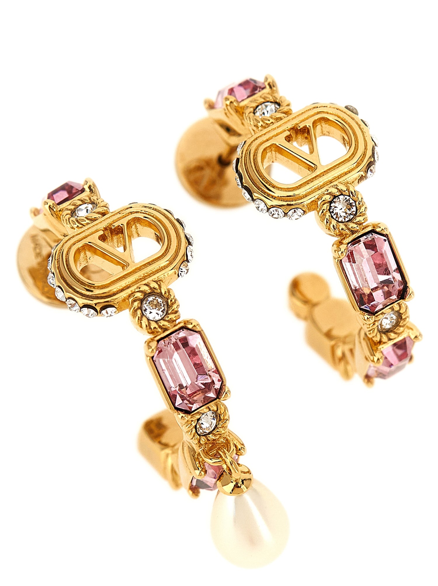 Valentino Garavani Gold Brass Earrings