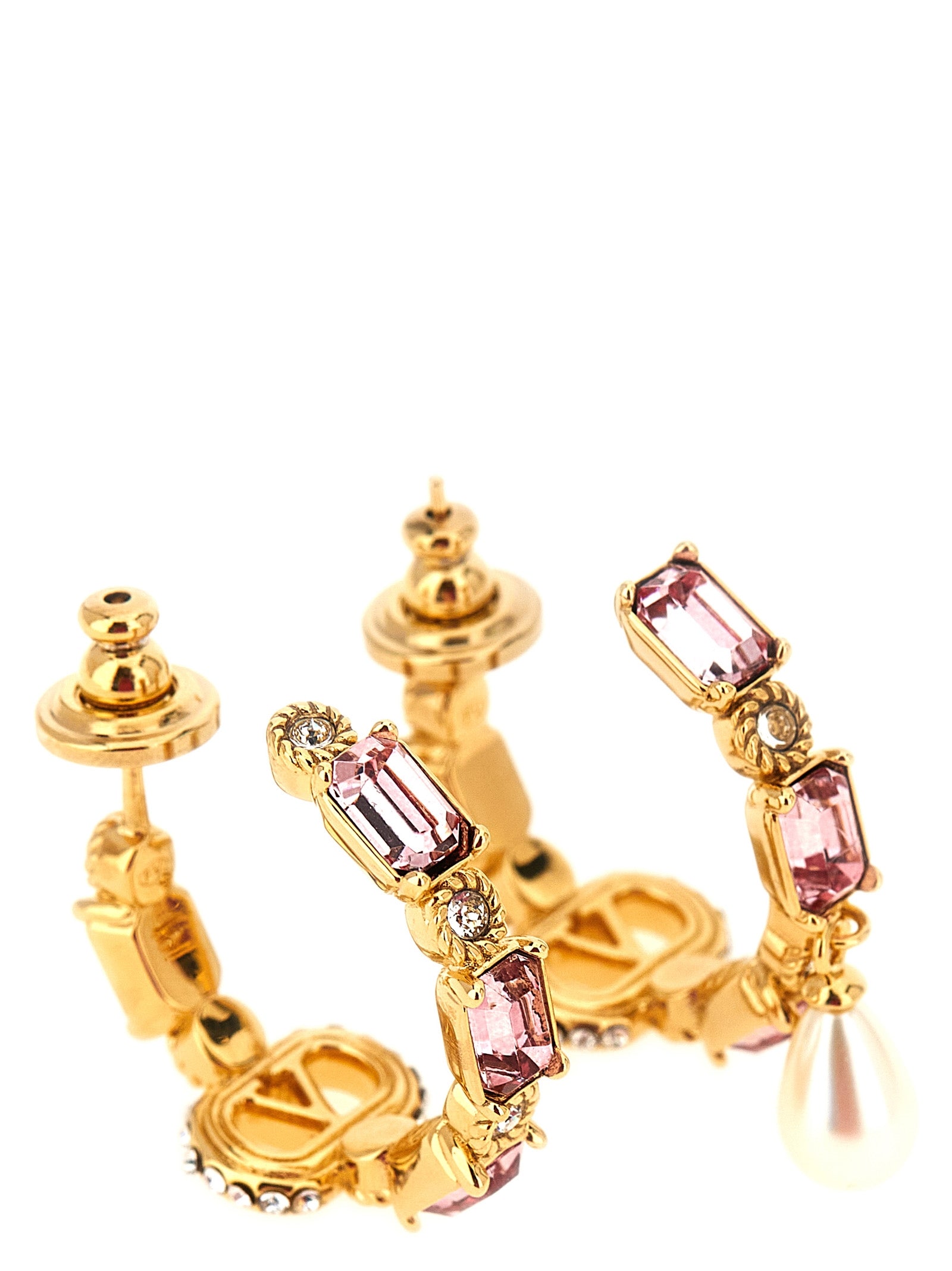 Valentino Garavani Gold Brass Earrings