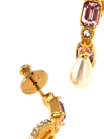 Valentino Garavani Gold Brass Earrings
