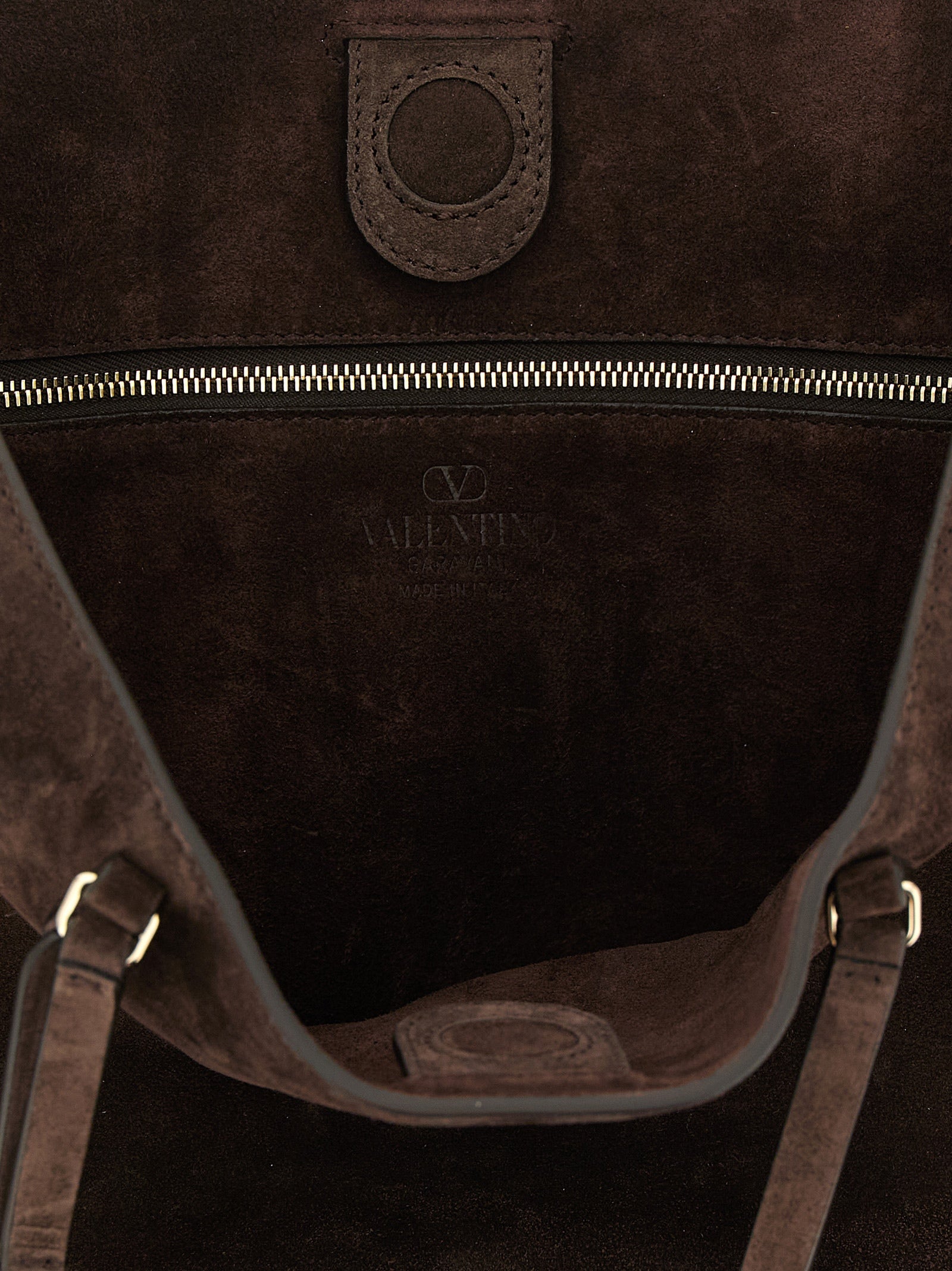 Valentino Garavani Brown Calfskin Shoulder Bag